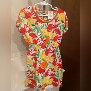 Disney Store Tropical Fruit Mickey Mouse  Dress